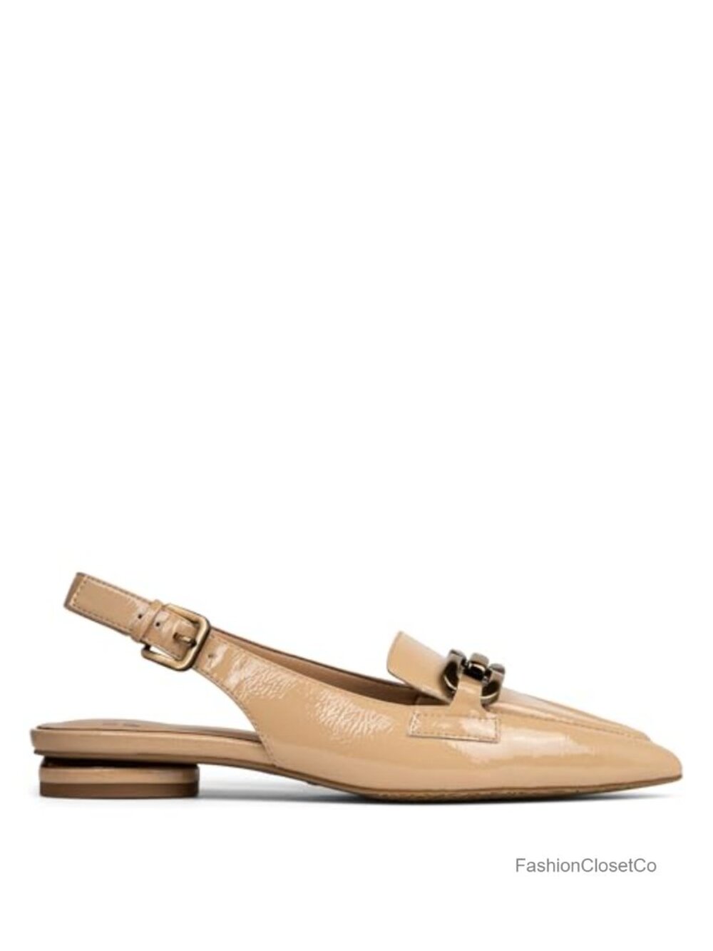 Donald J Pliner Women Slingback Flats Pointed Toe Faux Leather Memory Foam - Picture 5 of 6
